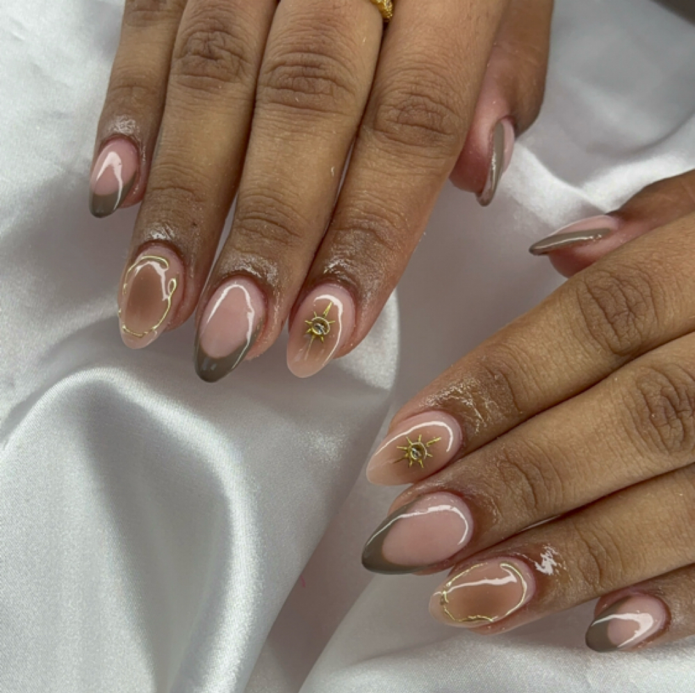 Gel X (All Fingers Custom Design) at JaysNails in Roselle, NJ