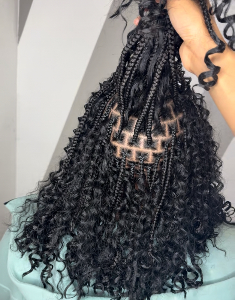 Bob Boho knotless at HairByYaya in San Francisco, CA