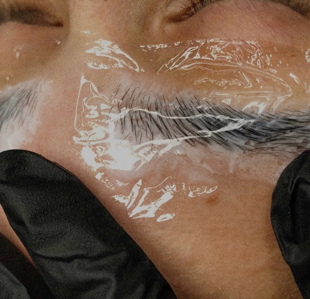 brow lamination at by grace esthetics in Florence, AL