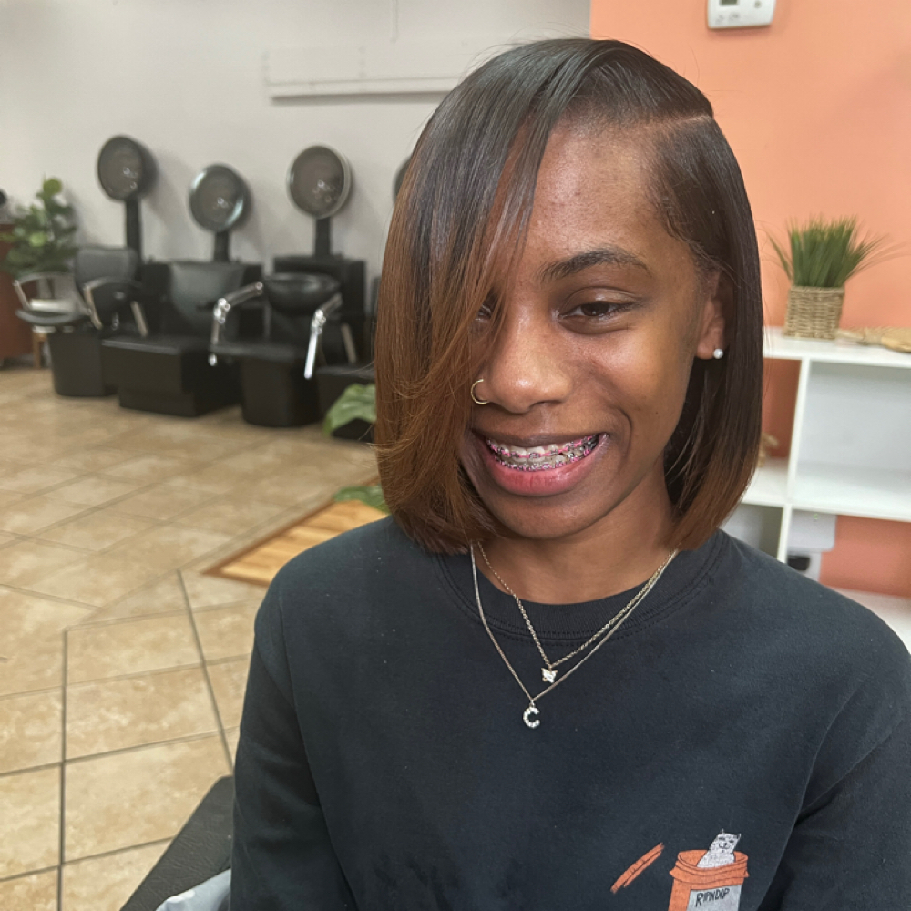 Silk Press, Hydration, & Trim at Kia Beauty in Columbus, GA