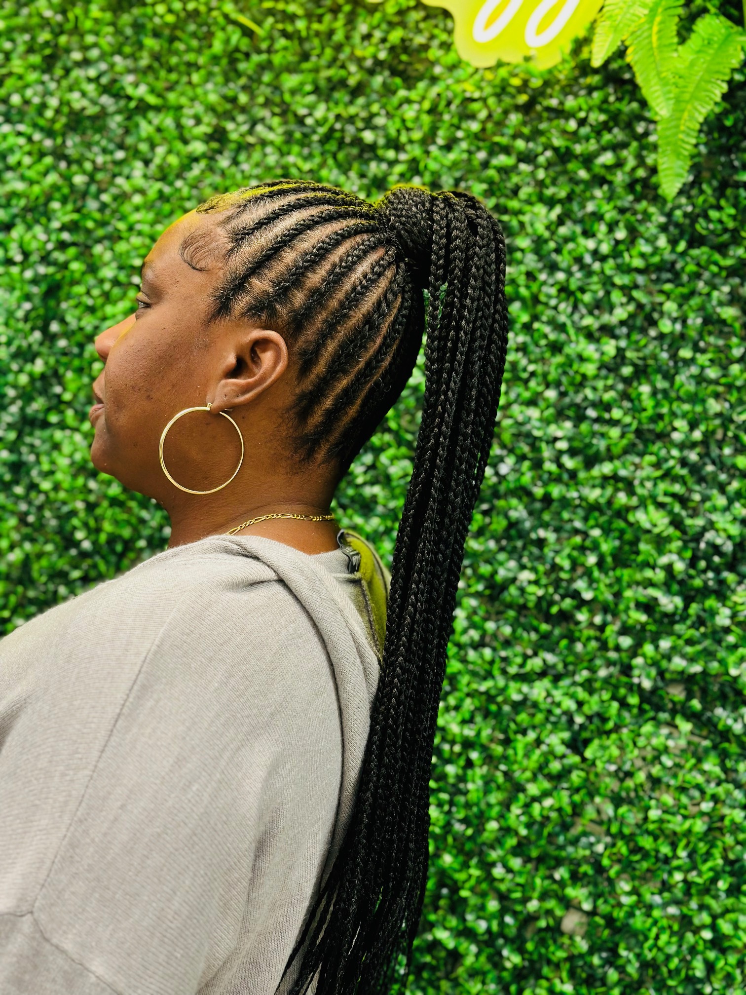 Braided Updo With Extension.