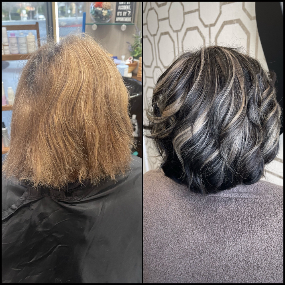 Short Hair Block Color