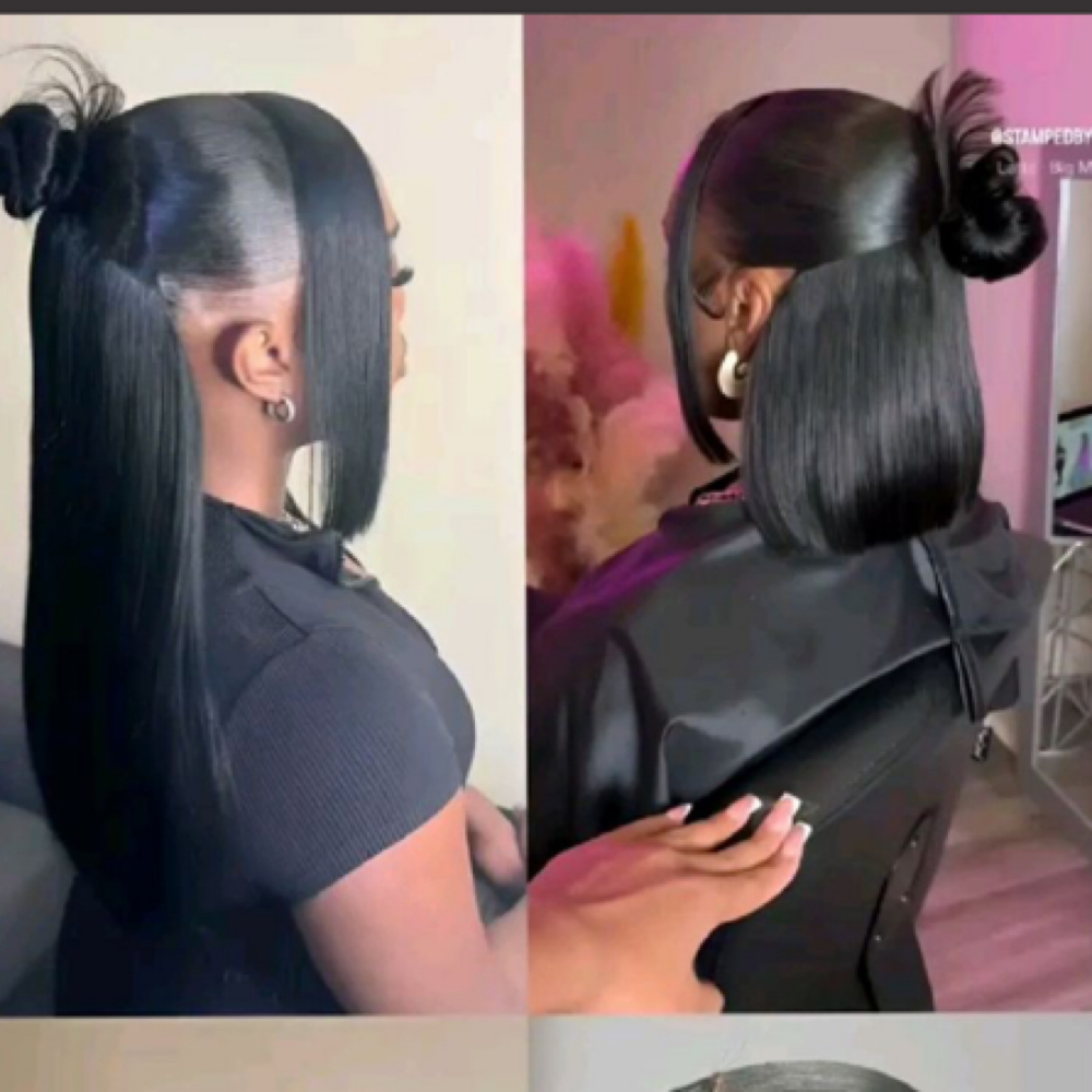 Half Up Half Down at Naimafcosmetics .LLC