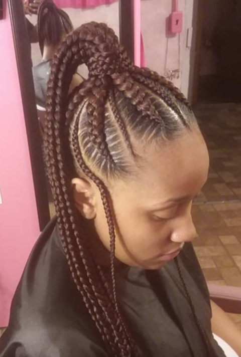 Cornrow (Feed-Ins) at Styles By Betta in Southfield, MI