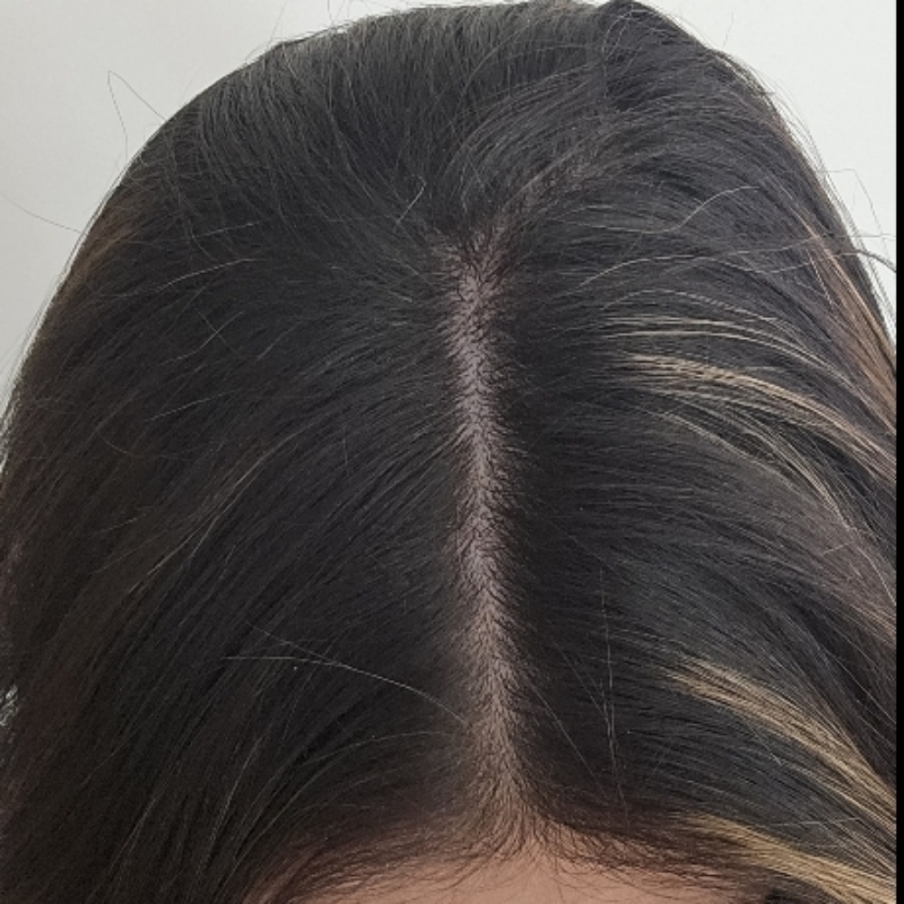 Single Color Root Re-touch/Haircut at Salon Blume in Cornelius, NC