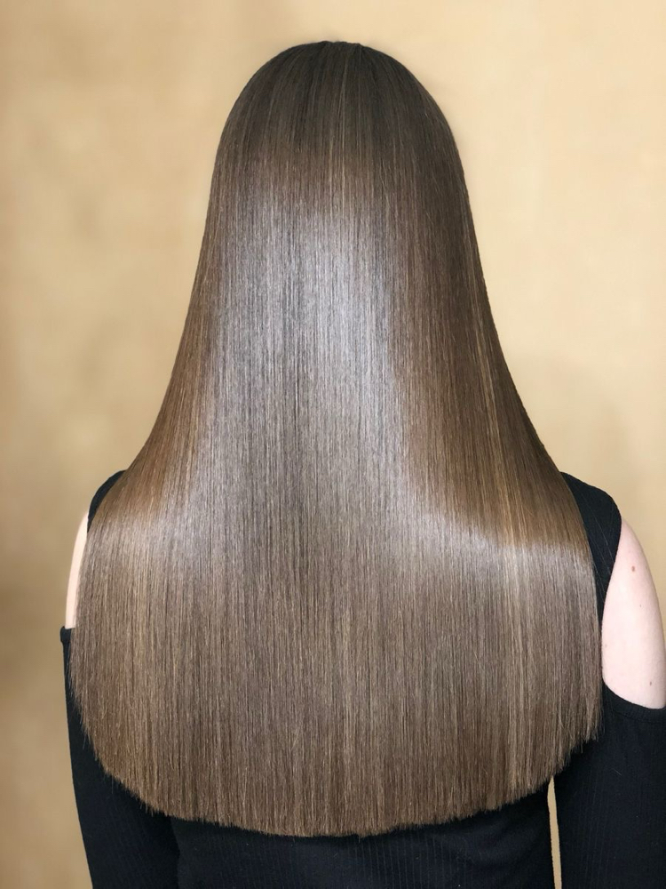 Keratin smoothing treatment