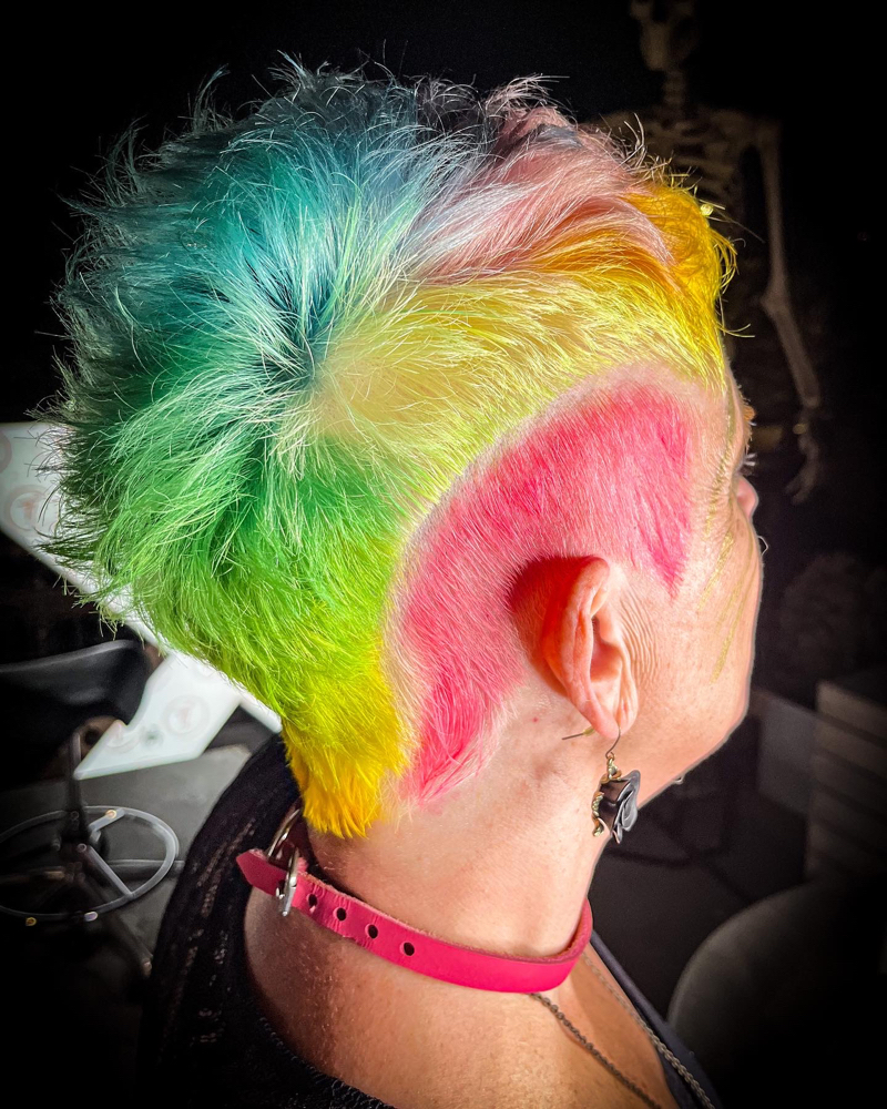 Vivid Colors And A Haircut