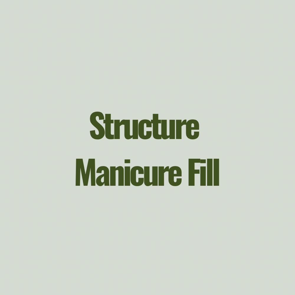 Structure Manicure Fill at Center Street Studio in Sebewaing, MI