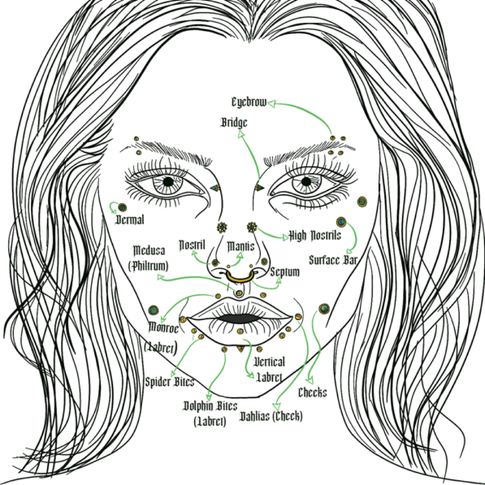 High Nostril (Double/Paired) at Ethereal Adornments Pierced By Cambria in Murrieta, CA