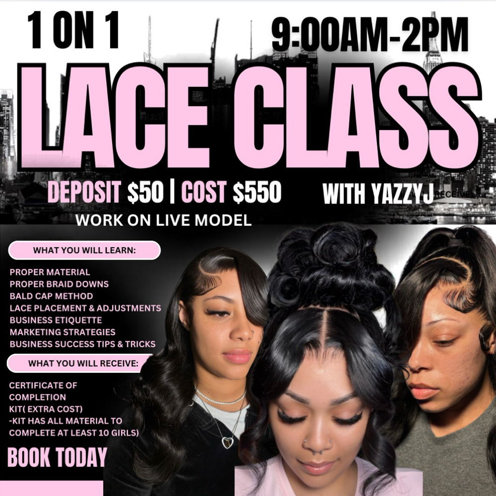 1 on 1 Wig Install Class