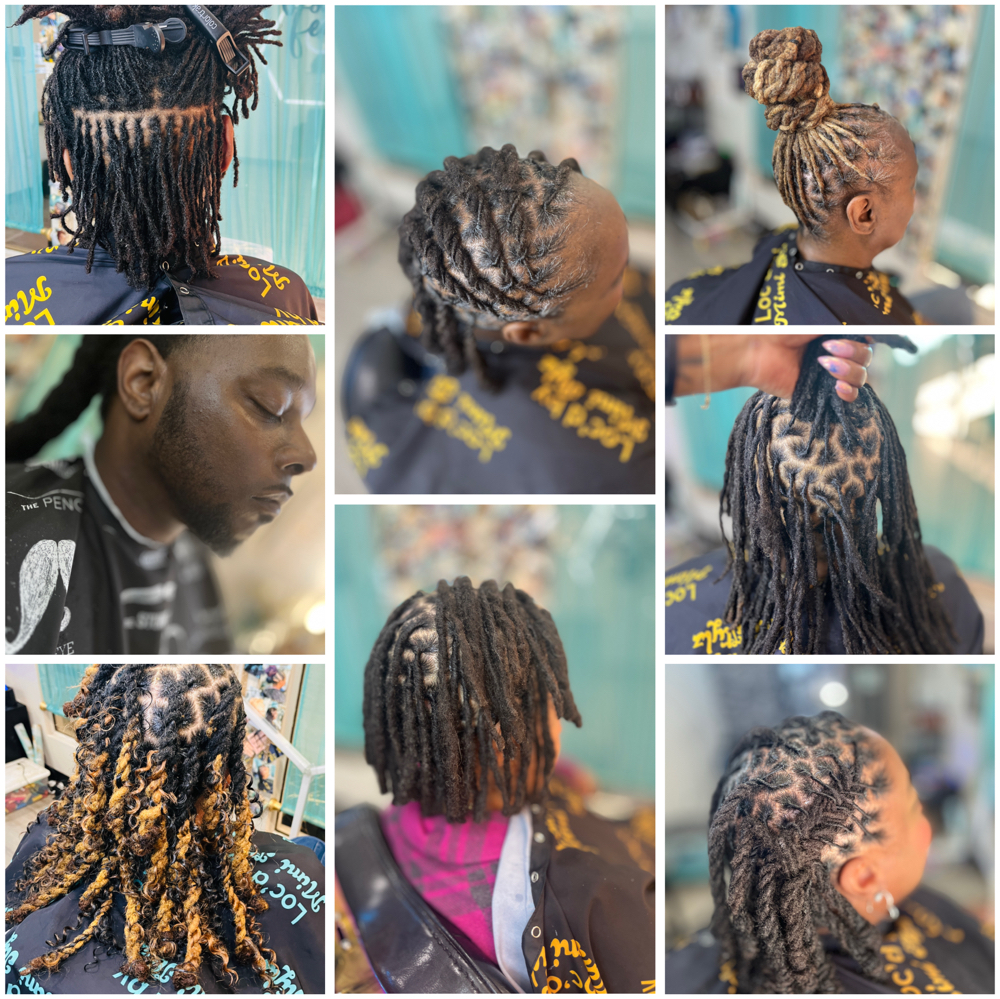 Loc Retwist/ Style Opt $100/ Hr