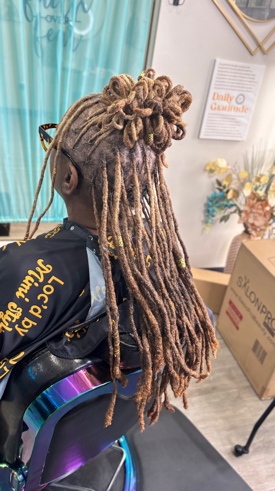 Loc Retwist/ Style Opt  $100/ Hr