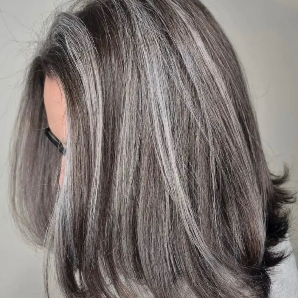 Grey Transformation at LuckyStorm Hair in Canyon Lake, TX