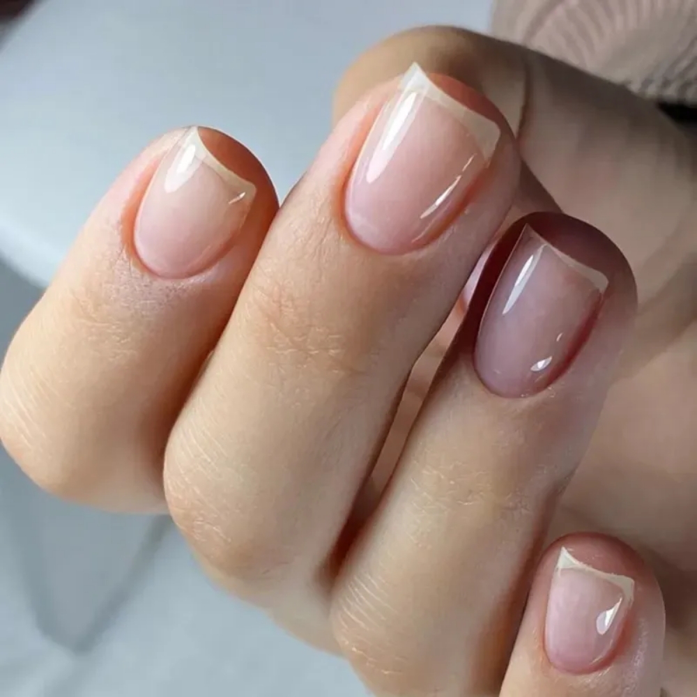 Russian Manicure + Hard Gel