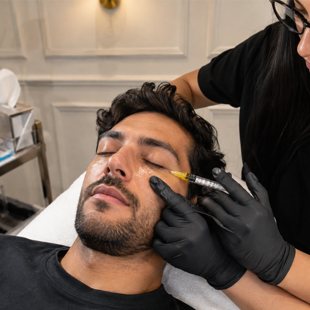 PRF under eye treatment at Elite Medical Aesthetics PLLC in Tempe, AZ
