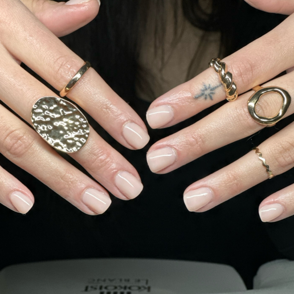 Soft Builder Gel Overlay at Malia's Manis in Buzzards Bay, MA