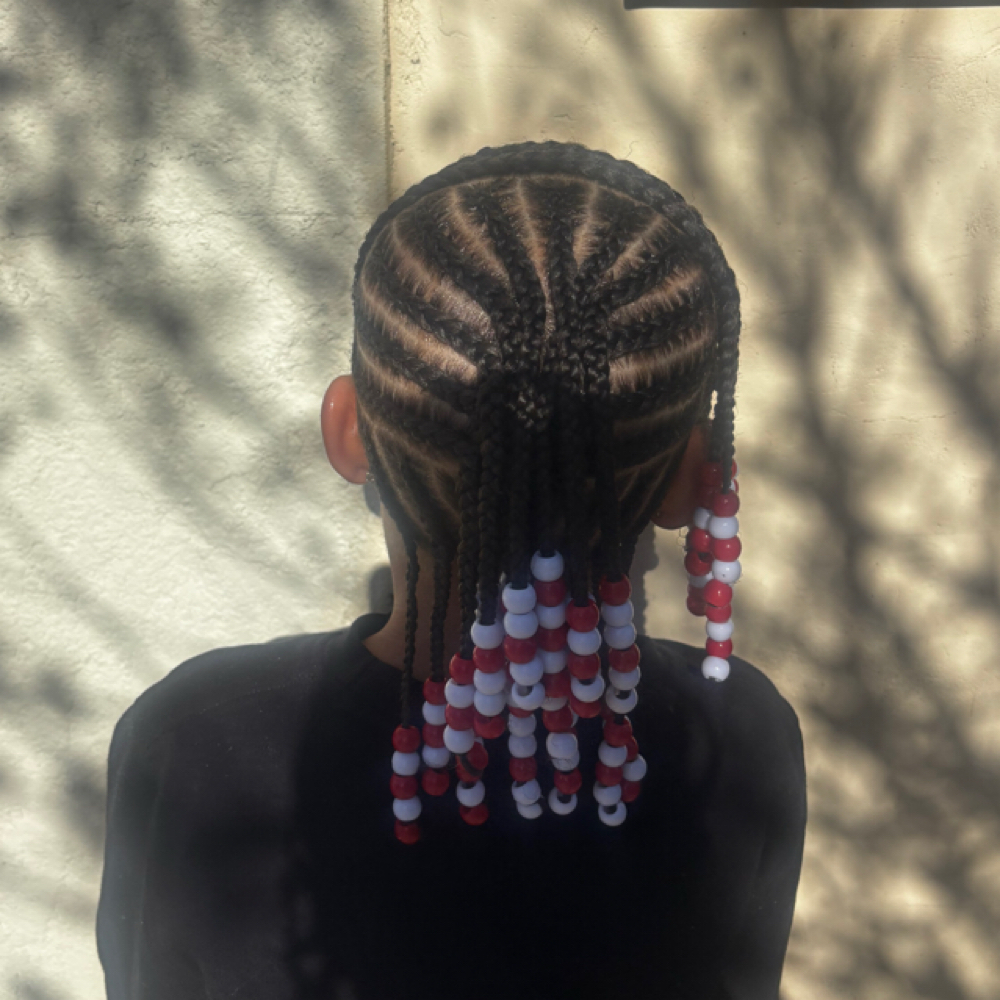 Kids Braids (natural W Beads) at TheHouseofKe in Rocky Mount, NC