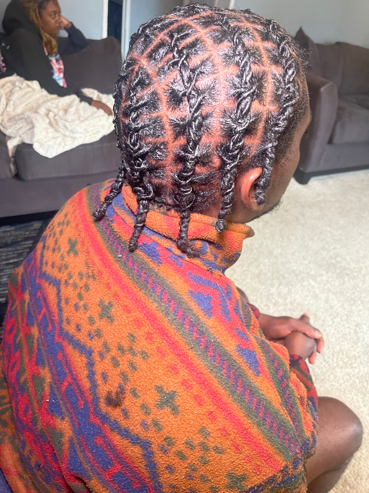 Men natural Hair style at Loc’d with Autz in Mcclellanville, SC