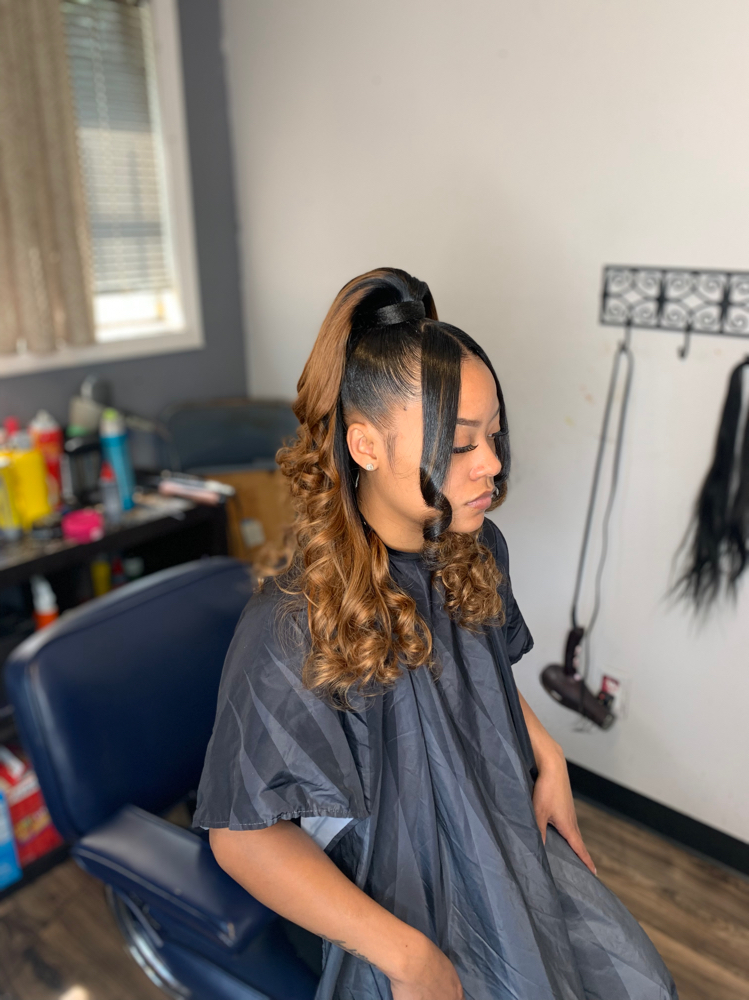 Half Up Half Down Sew-in