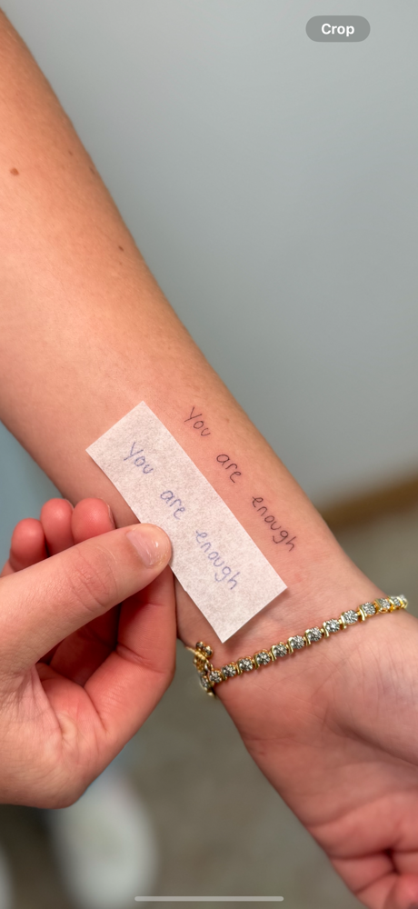 Hand Written/Script Tattoo