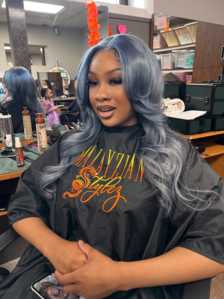 Frontal Wig Install at Malayzian Stylez in Hammond, IN