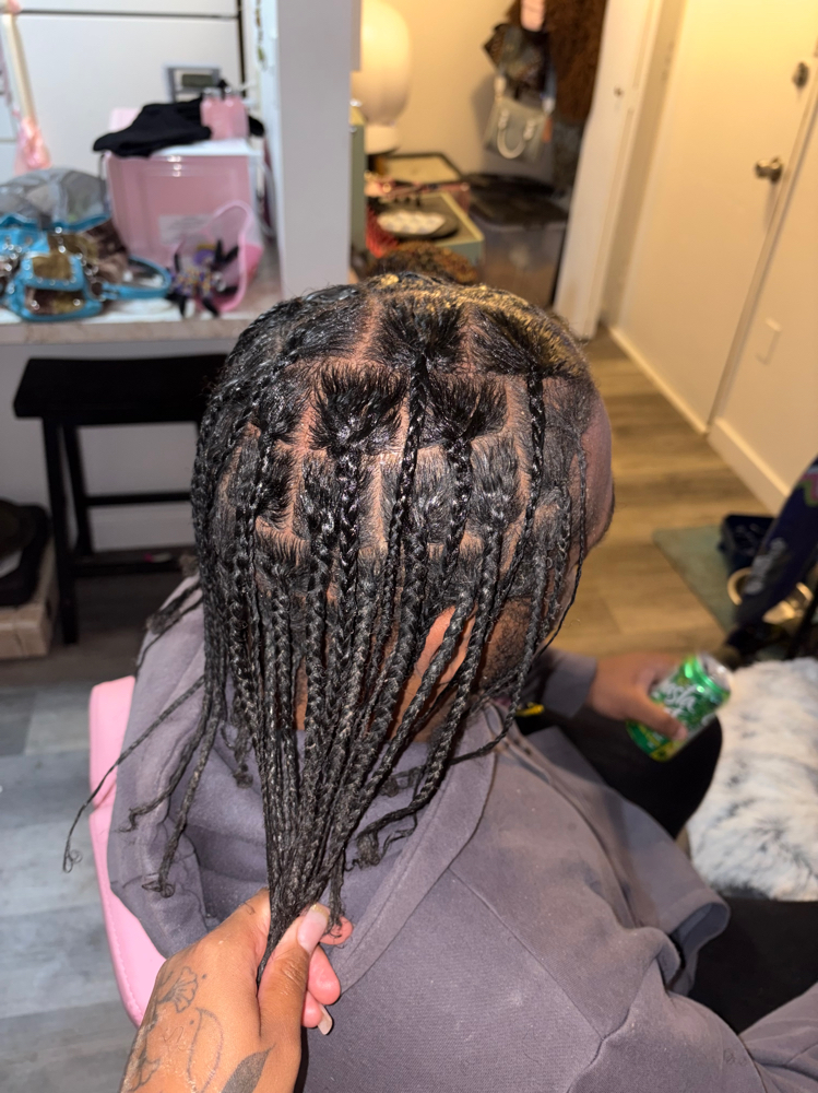 Natural box Braids at Hairbykenz406 in Missoula, MT