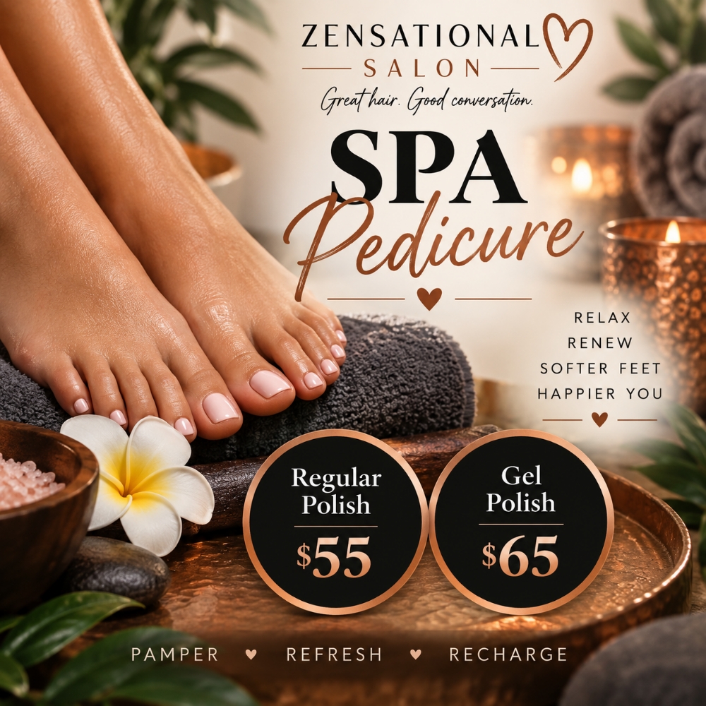 Spa Pedicure at Zensational Salon in The Dalles, OR