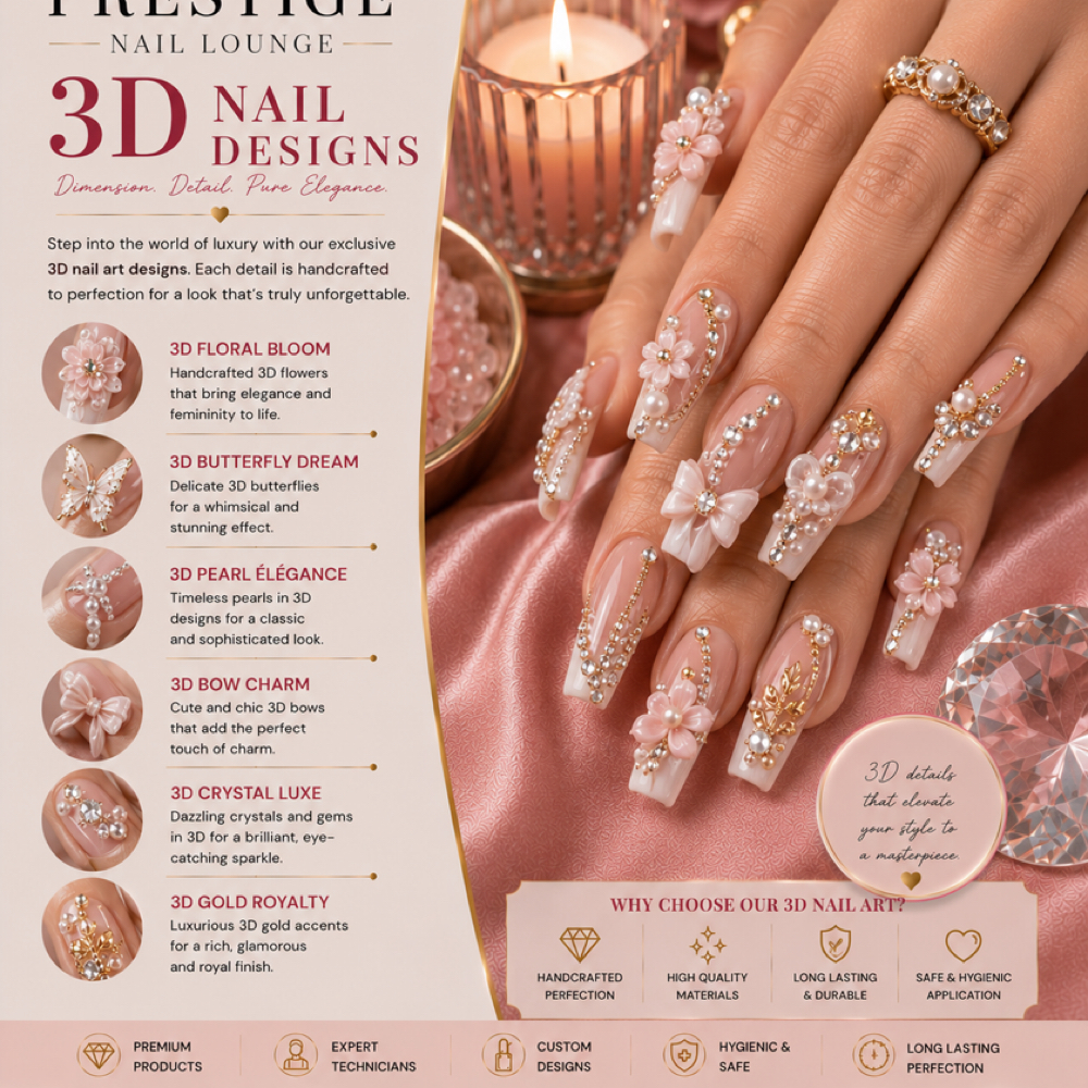 3D Designs at Prestige Nail Lounge LLC in Chattanooga, TN