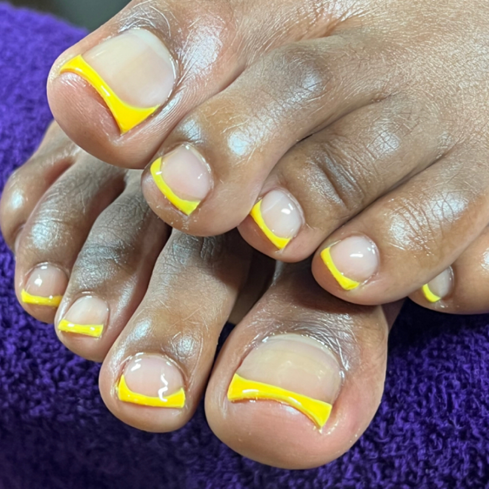 Signature Gel Pedicure at Victoria’s Nails 24 Hour Nail Services in Saint Louis, MO