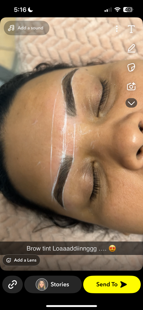 Brow tint
