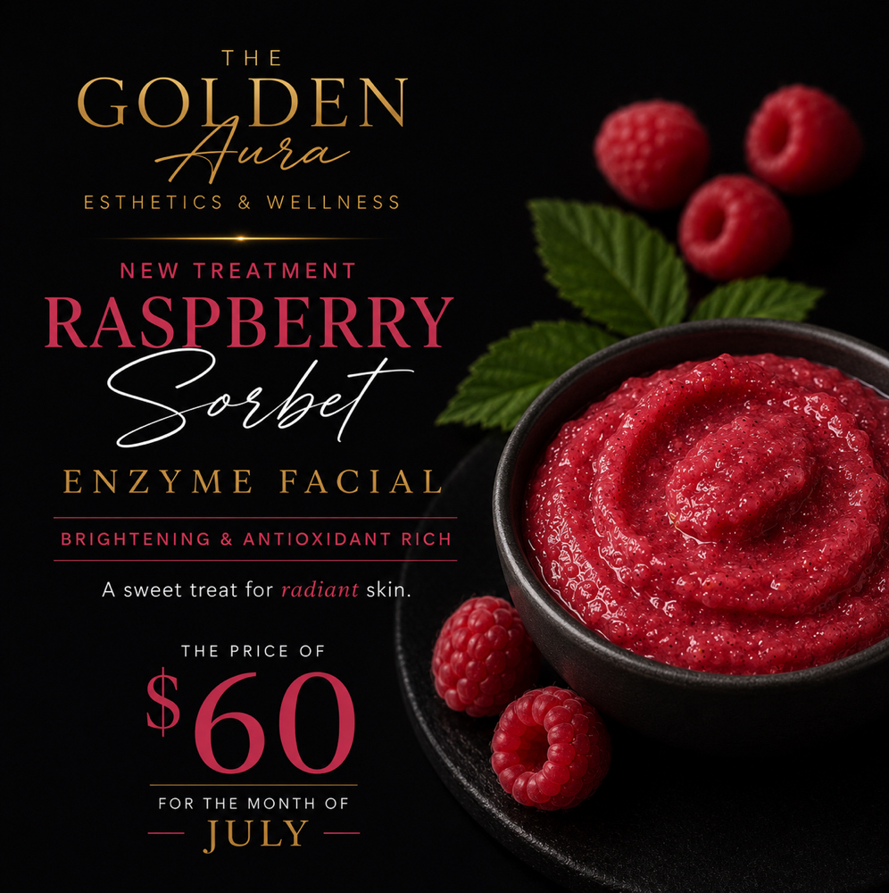 Raspberry Sorbet Enzyme Facial at The Golden Aura Esthetics & Wellness LLC in Waldorf, MD