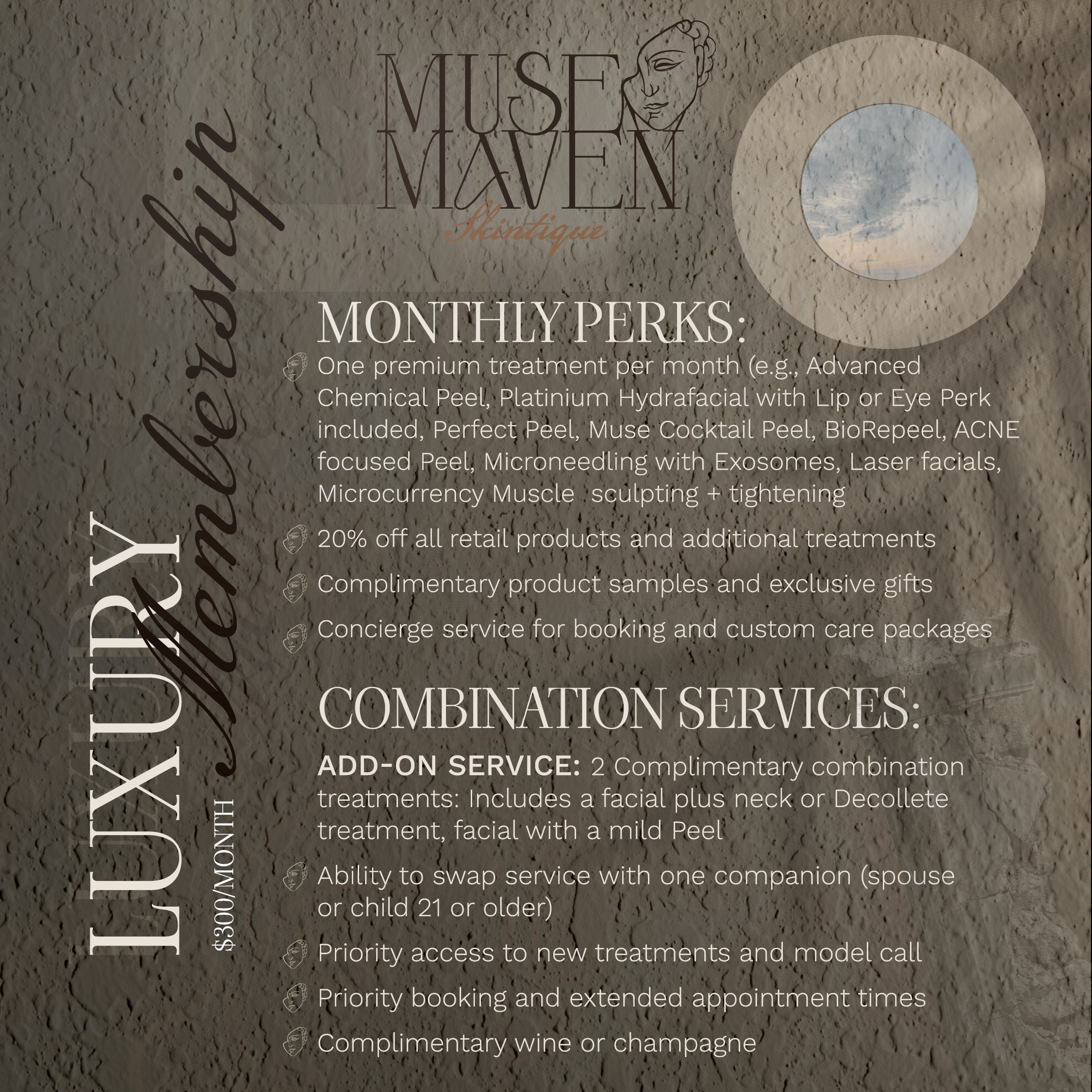 Luxury Membership Service Request at MUSE MAVEN SKINTIQUE AND WELLNESS in Atlanta, GA