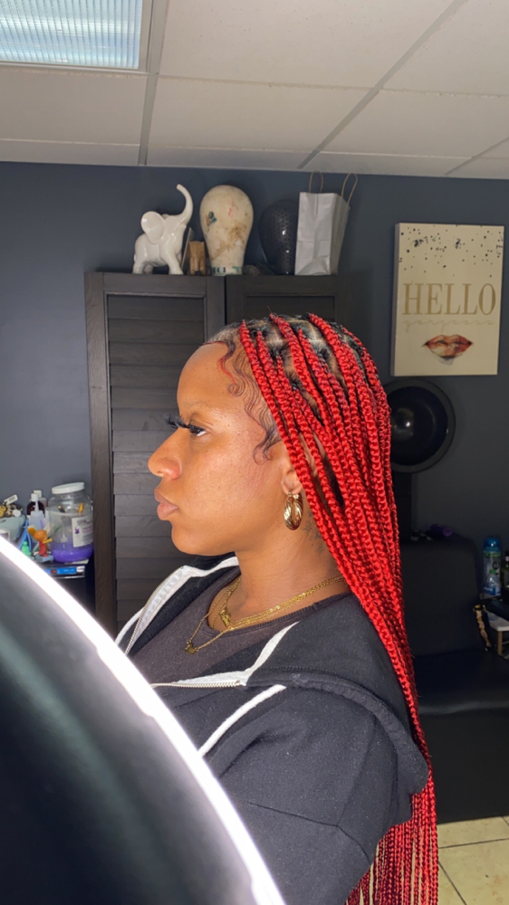 Medium Knotless Braids