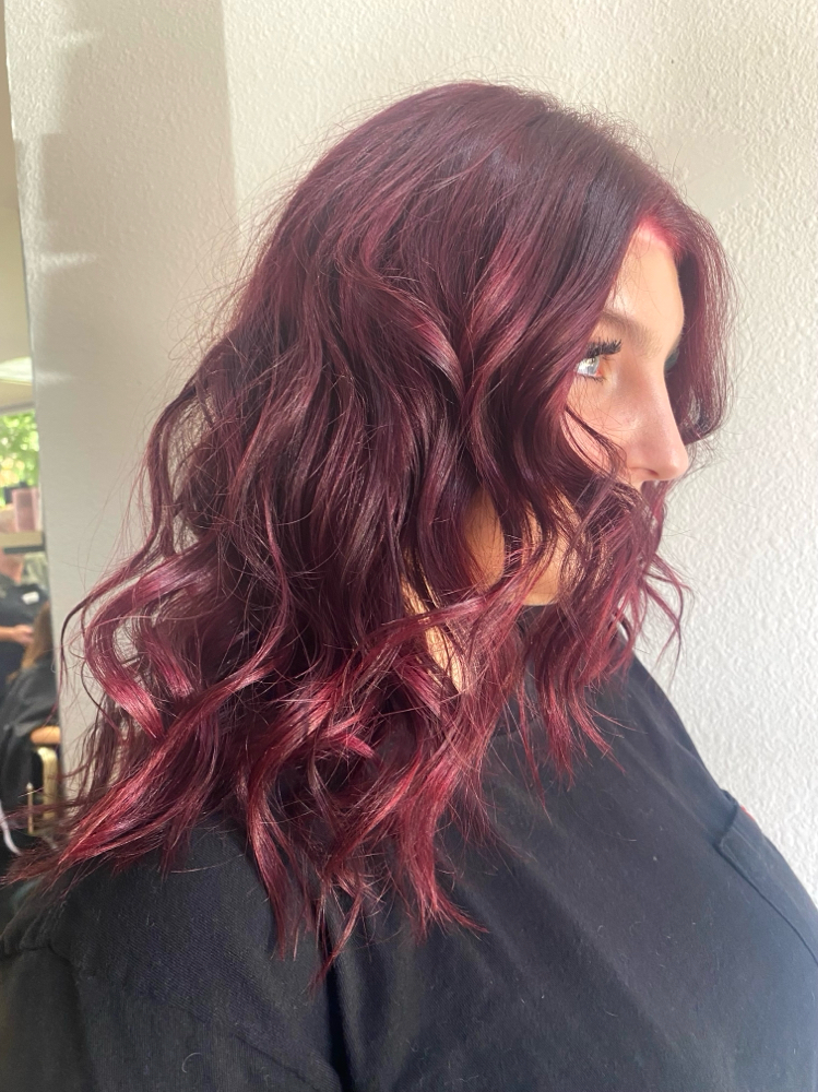 Partial Solid Color Root Touch Up