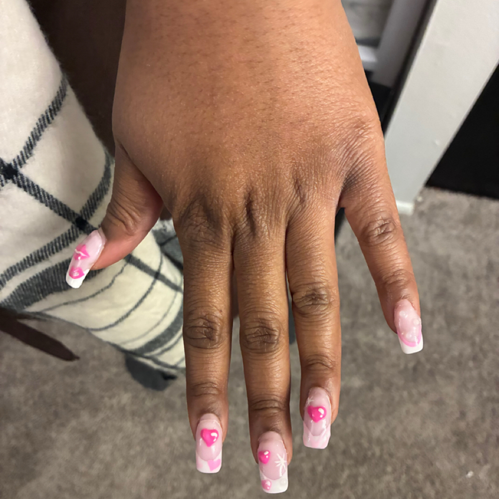 Acrylic Full Set Fill Ins at AlmondNailCo in Grandblanc, MI
