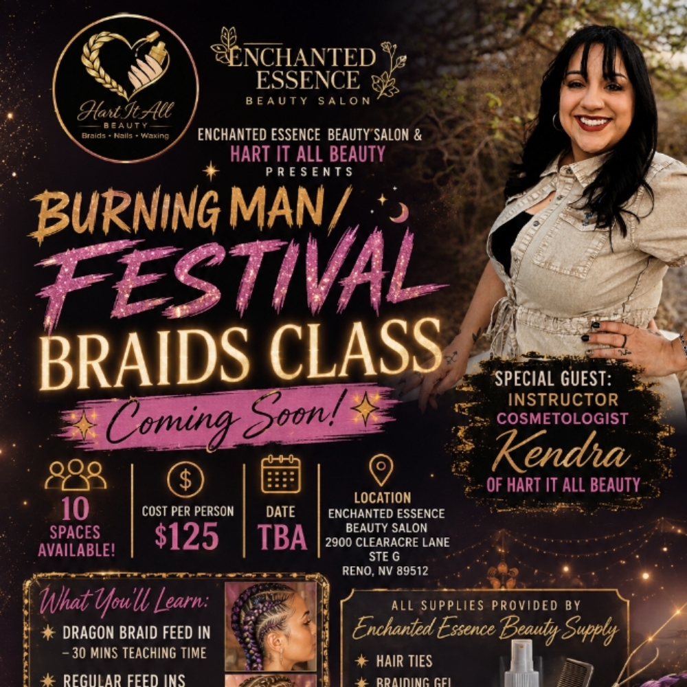 Workshops And Classes at Enchanted Essence Beauty Salon & Hair Restoration Center in Reno, NV