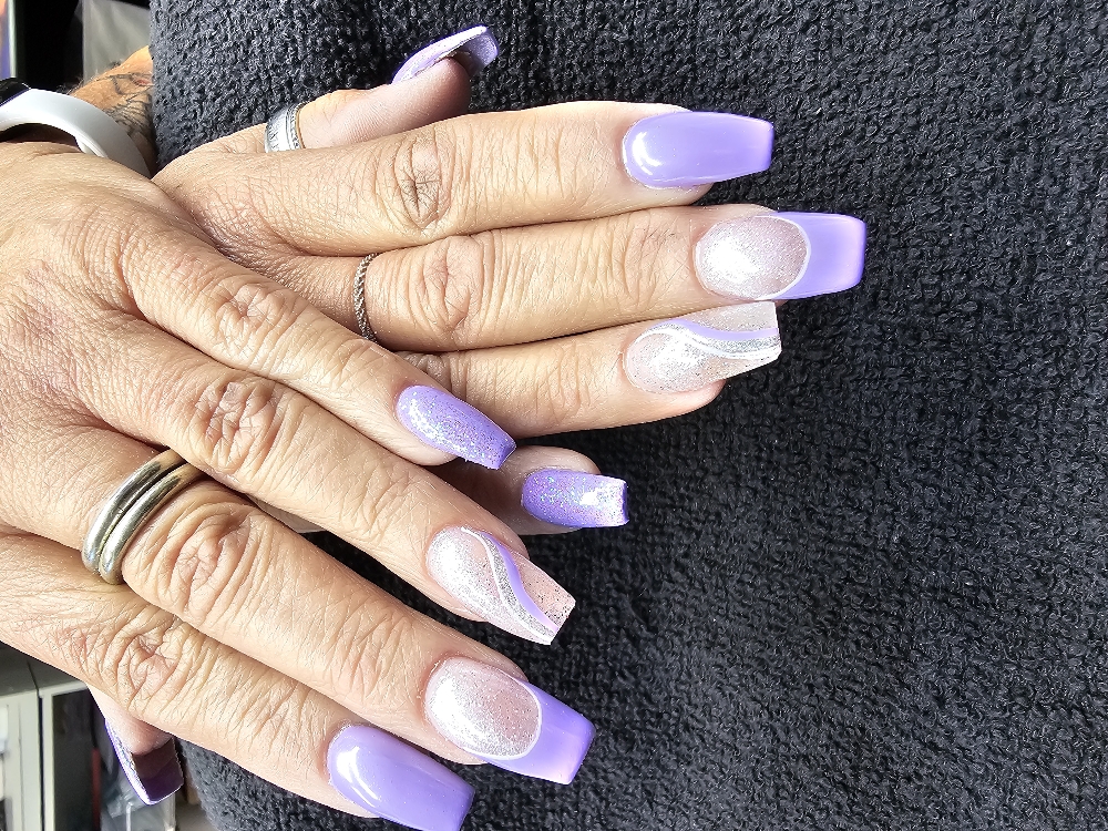 Acrylic Full Set With Nail Art. at Luminous Beauty Vt in Castleton, VT
