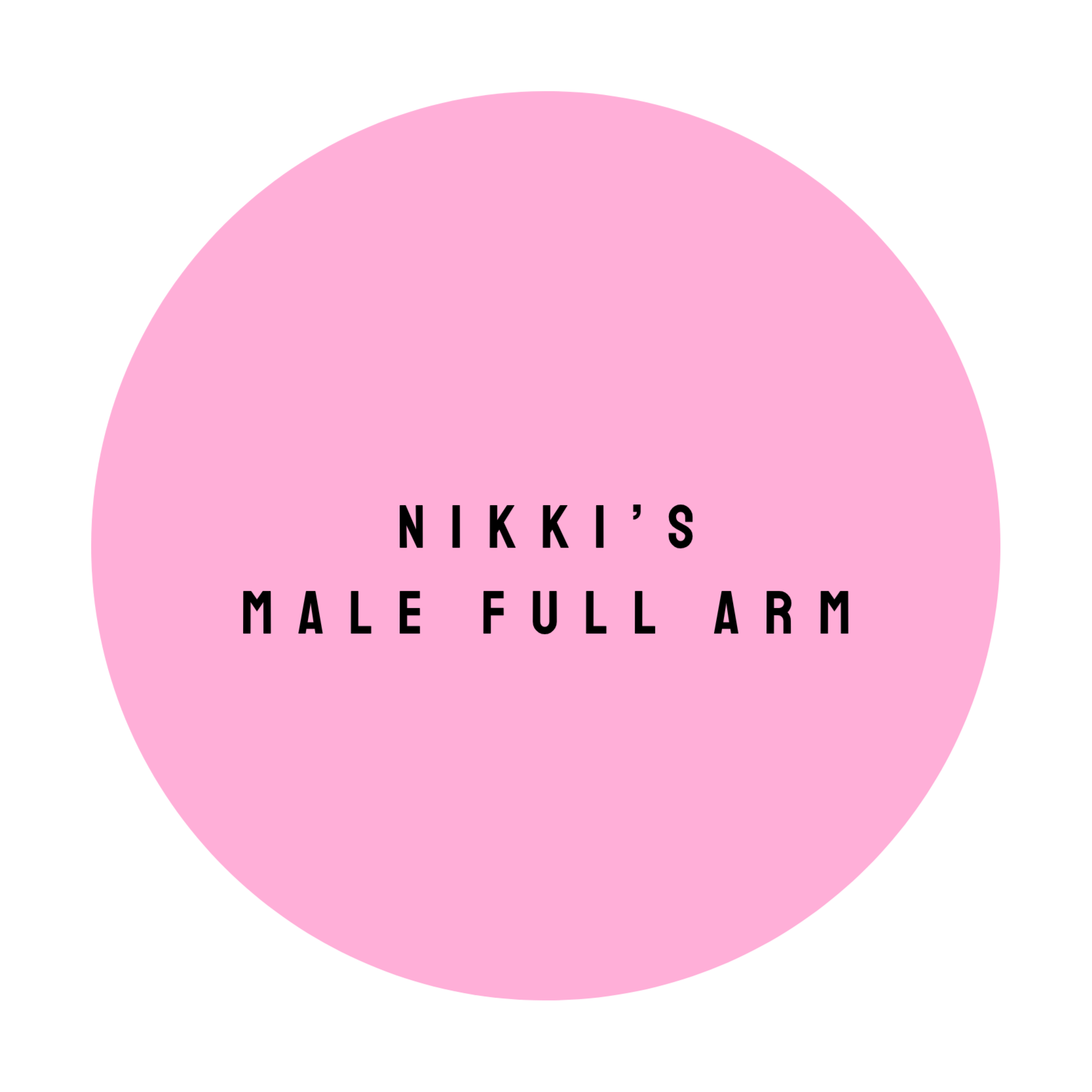 NIKKI'S MALE FULL ARM at The Dollhouse Wax Studio in Smyrna, TN