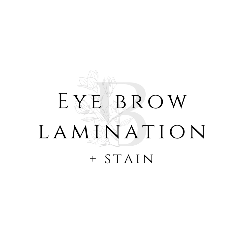 Eyebrow Lamination + Stain