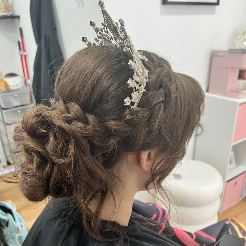 Updo at Bonita Hair by. Maria in New Bedford, MA