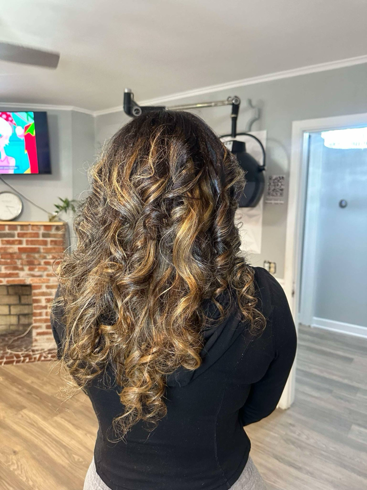 Silk press with Clip Ins