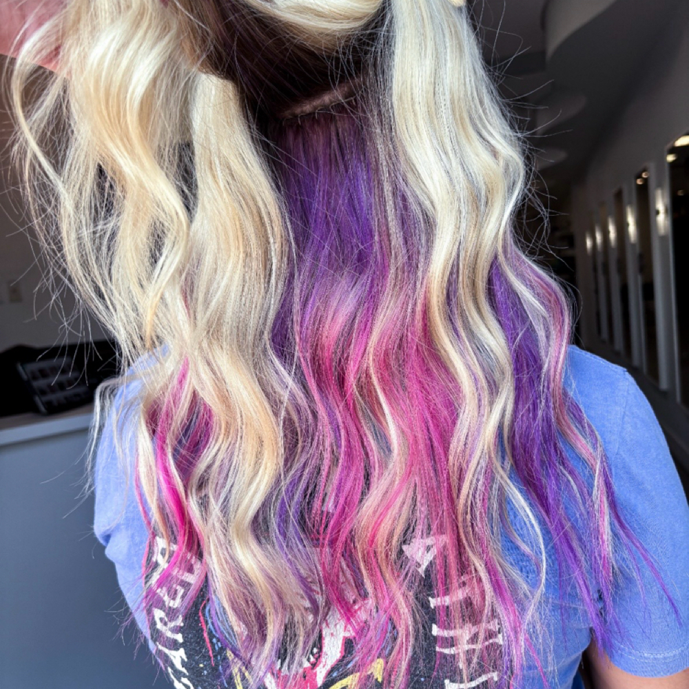 Custom Colored Extensions Add On at hair by kaylee in Fort Myers, FL