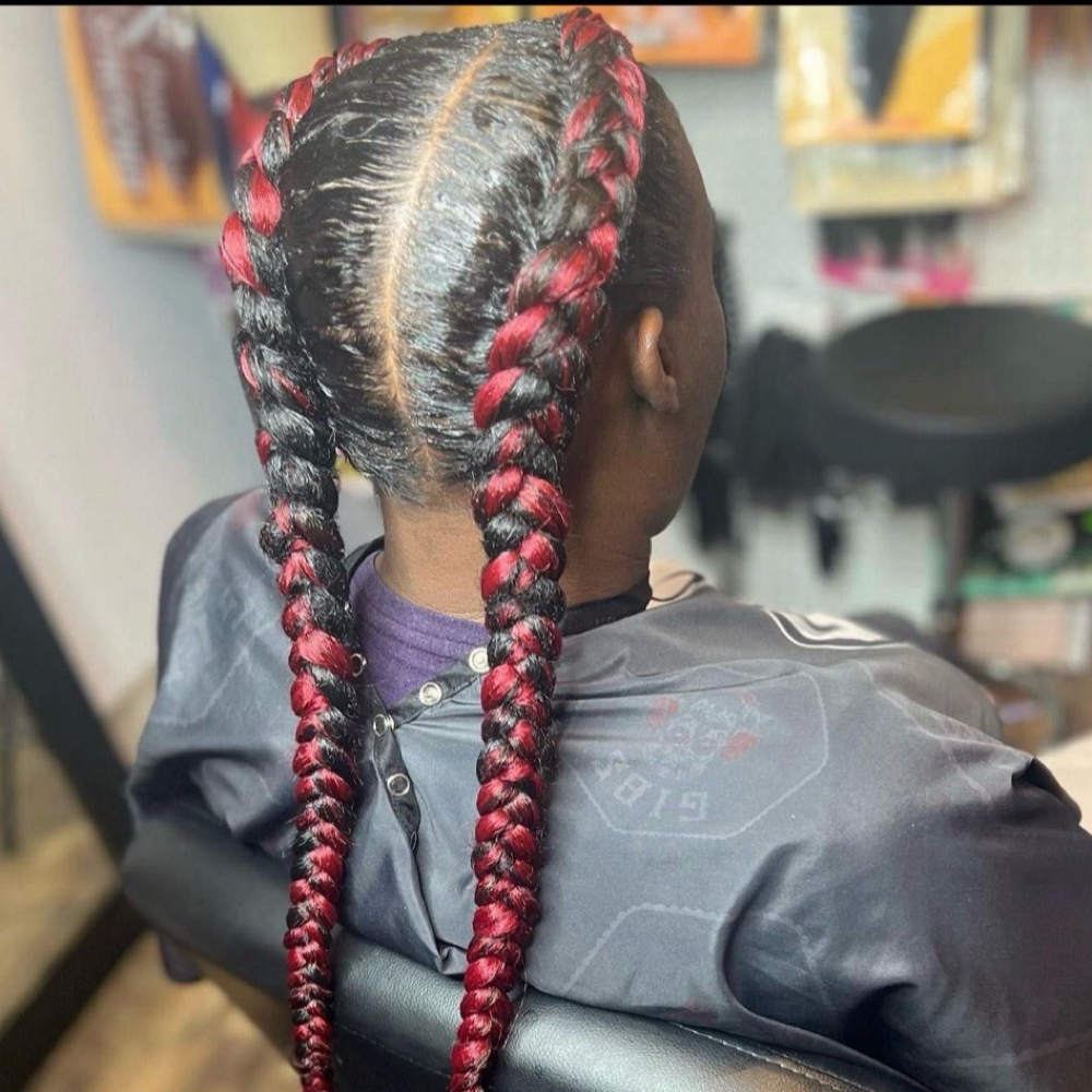 2 Feed-in Braids at Natasha Martin Hair Vision LLC in Greensboro, NC
