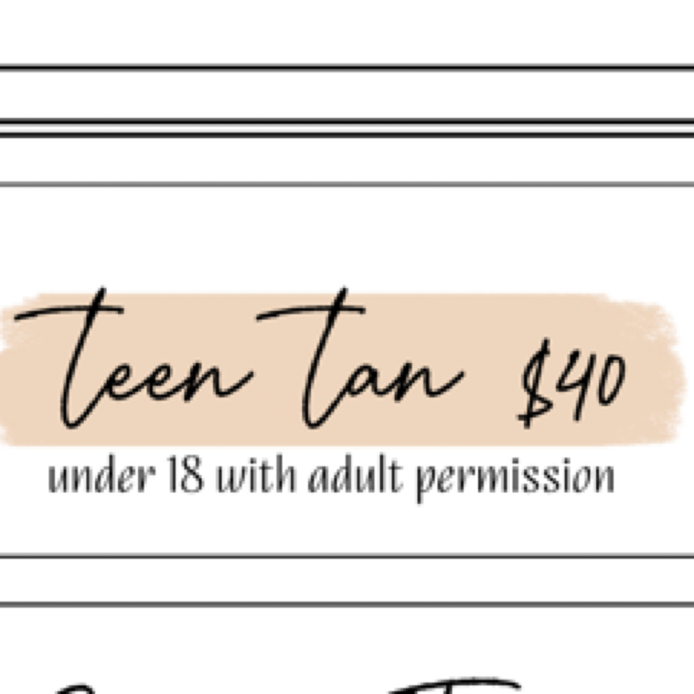 Teen Tan at Sunless Sommer Spray Tanning in Apple Valley, CA