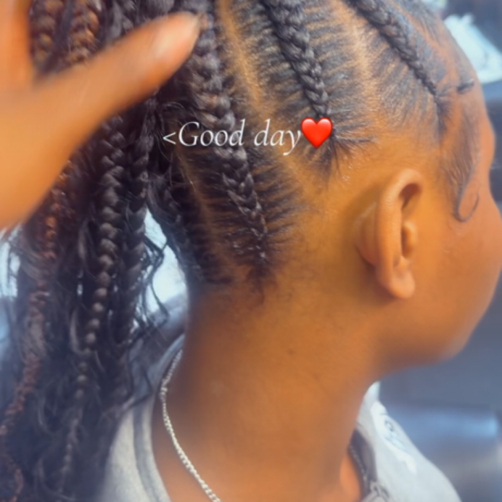 Designs/stitch Braids at Miracle Handz Hair Salon in Fairborn, OH