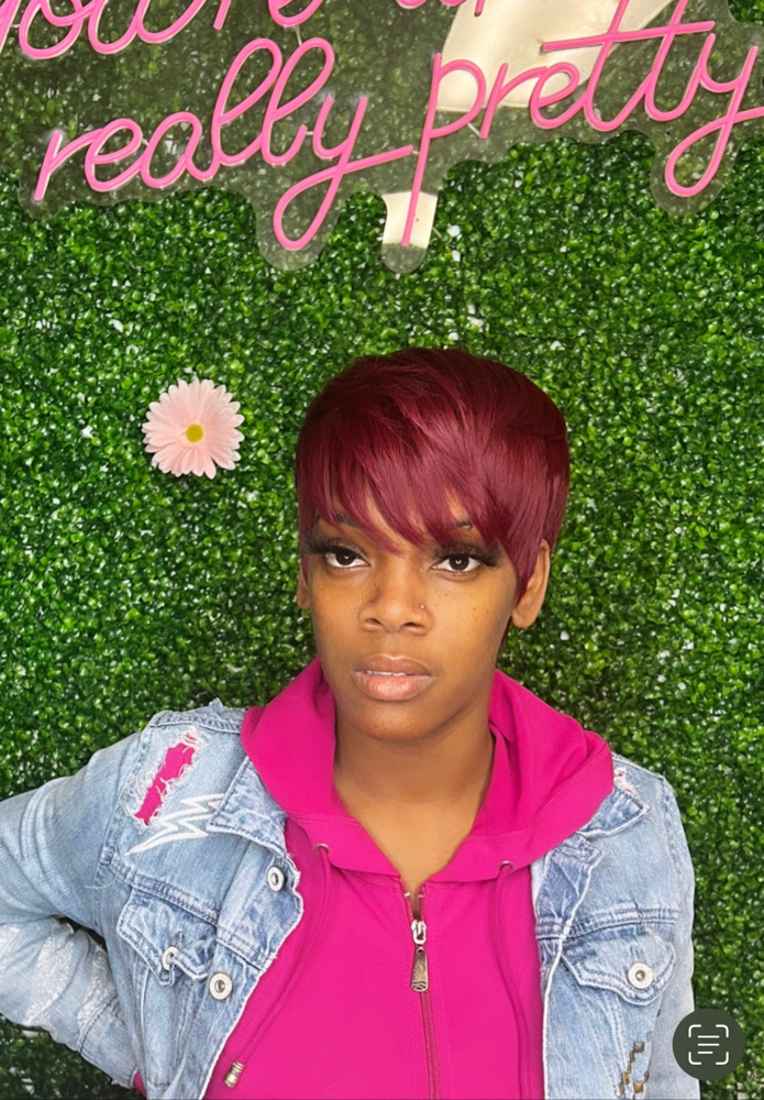 Full Bonded Weave “ Pixie Cut”