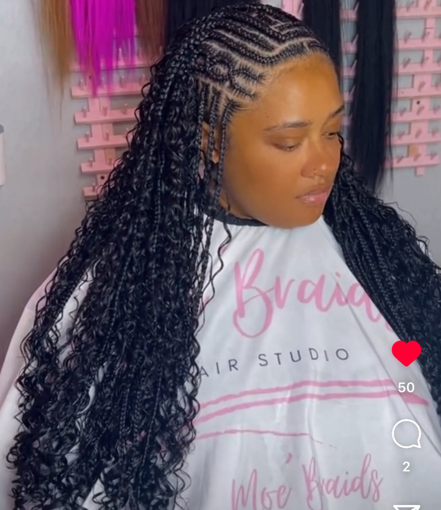 Feedin/knotlessbraids✨ Hairincluded