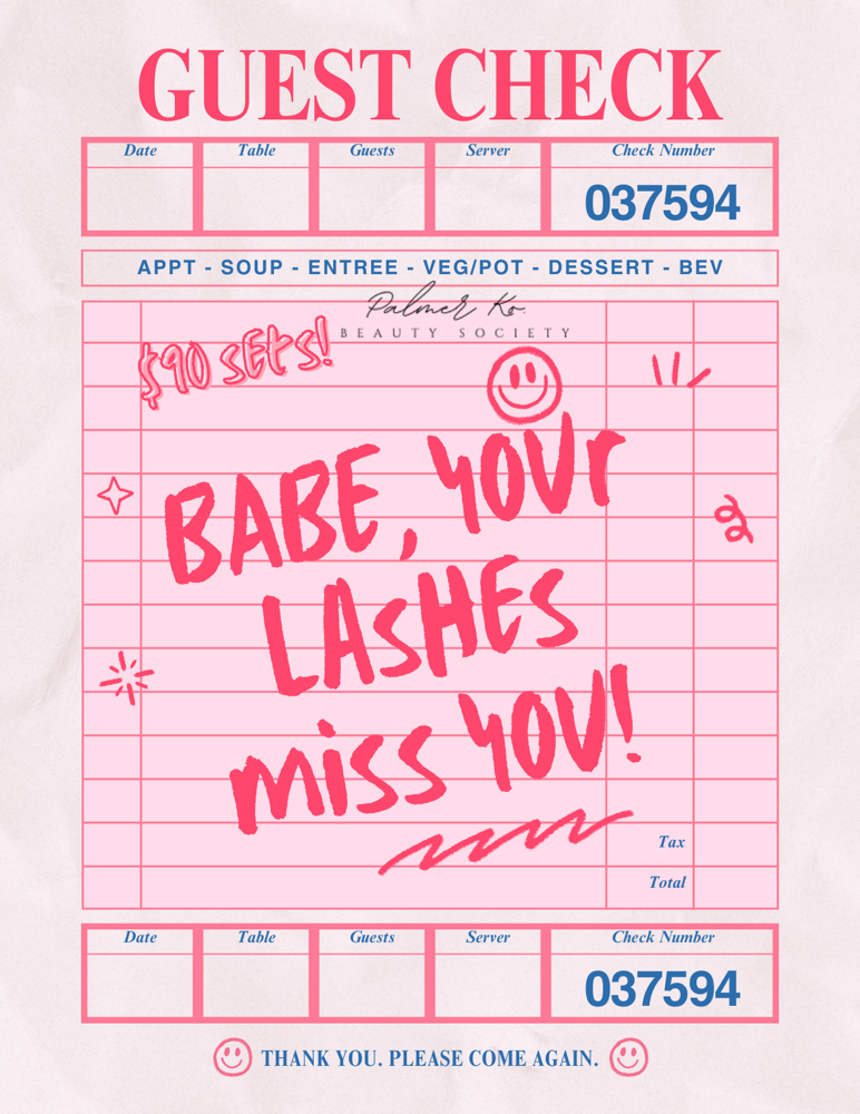 $90 LASH SETS