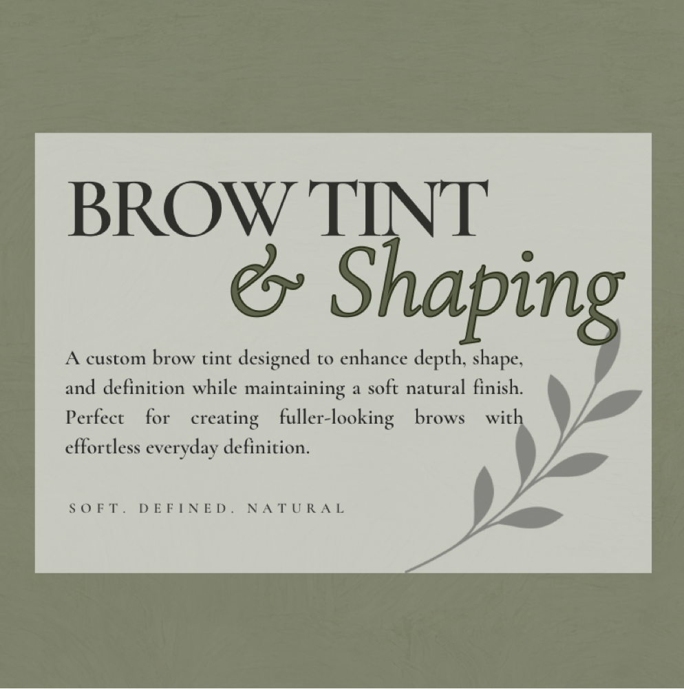 Brow Tint at Intention Studio in Redding, CA