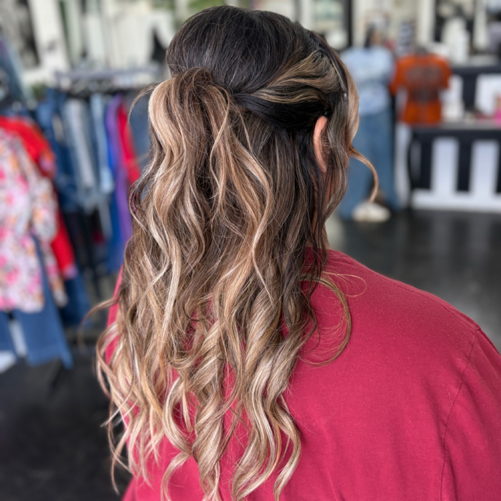 Half-up Style at Luxstylesbyjames in Abilene, TX